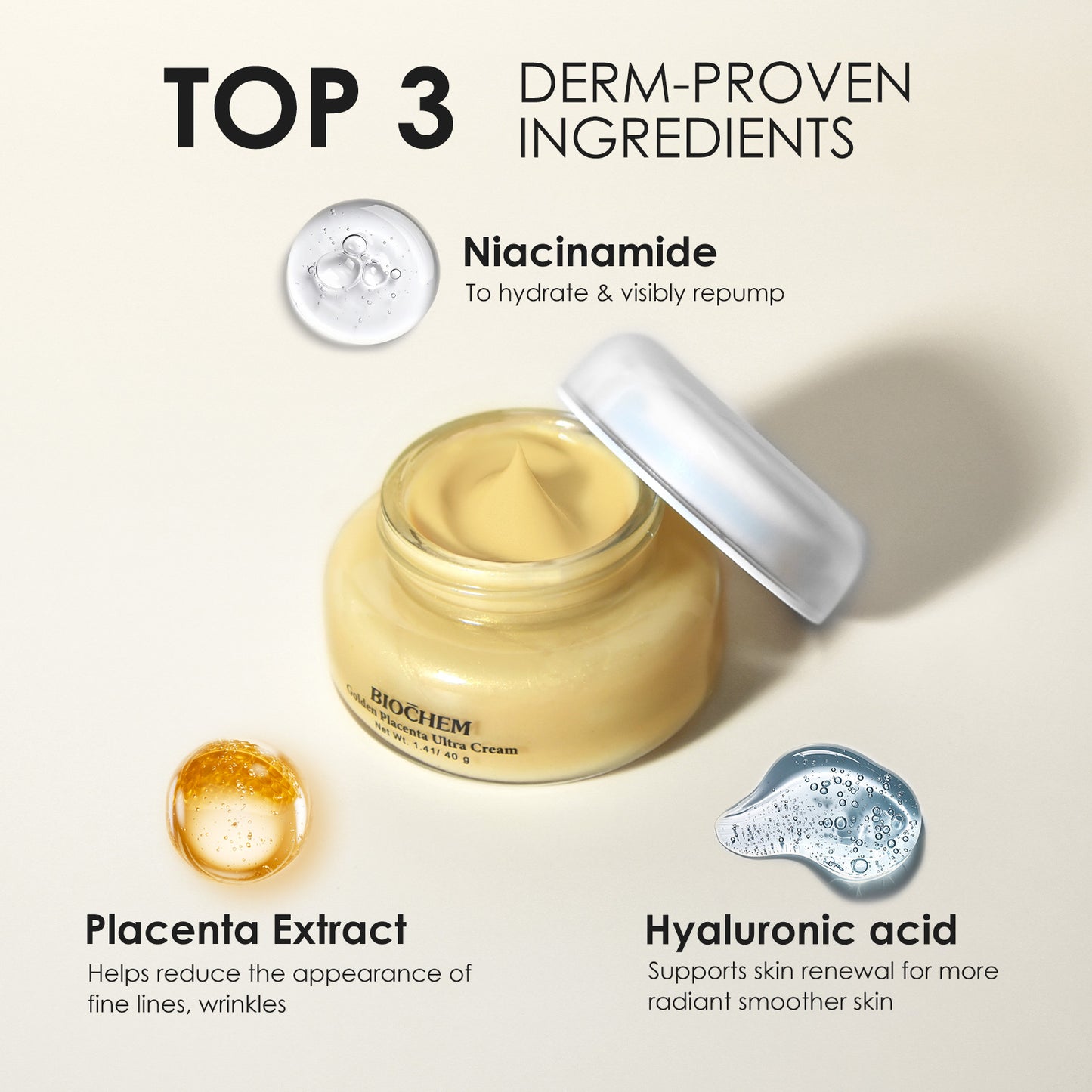 Golden Placenta Ultra Cream - Anti-Aging Facial Moisturizer
