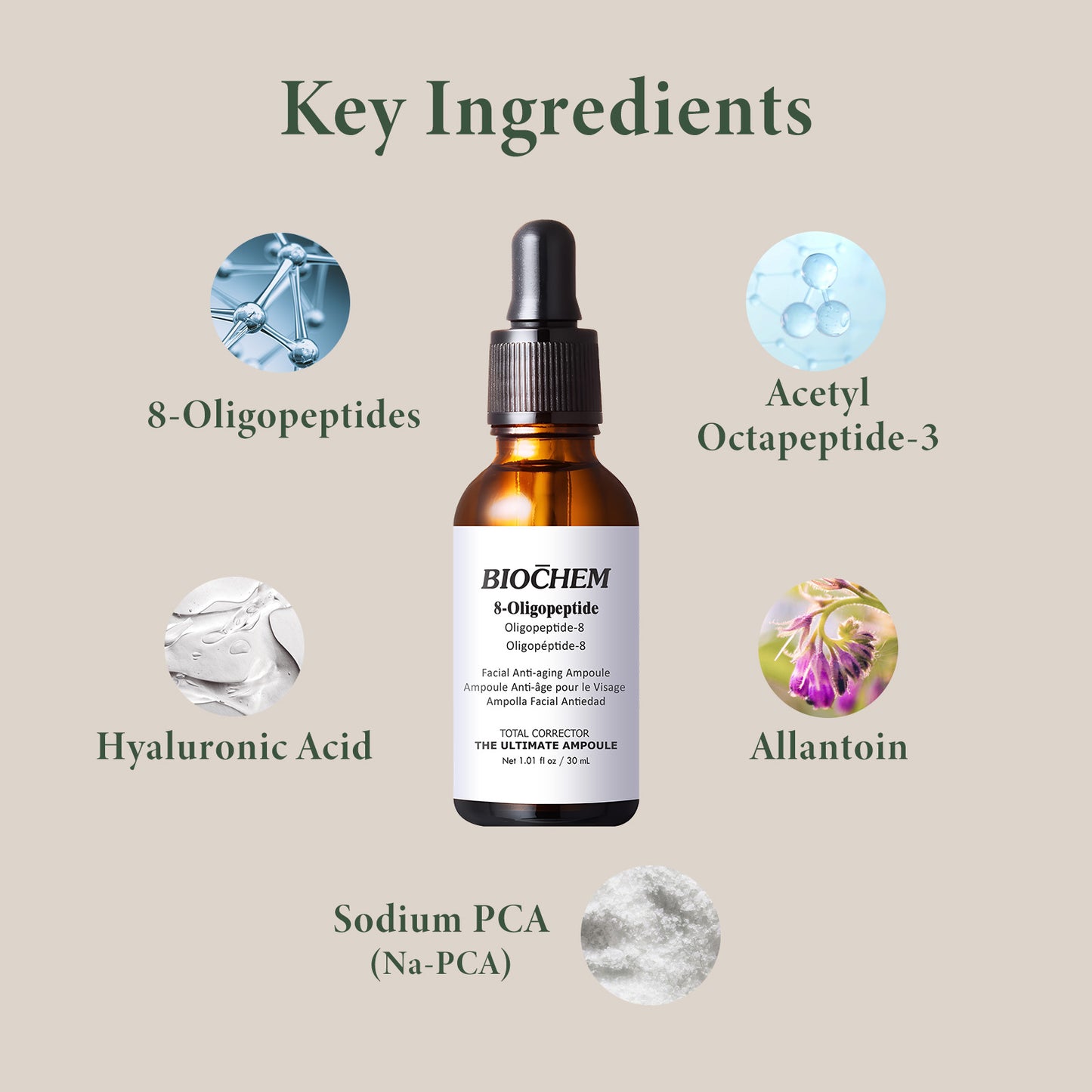 8-Oligopeptide Facial Anti-aging Ampoule