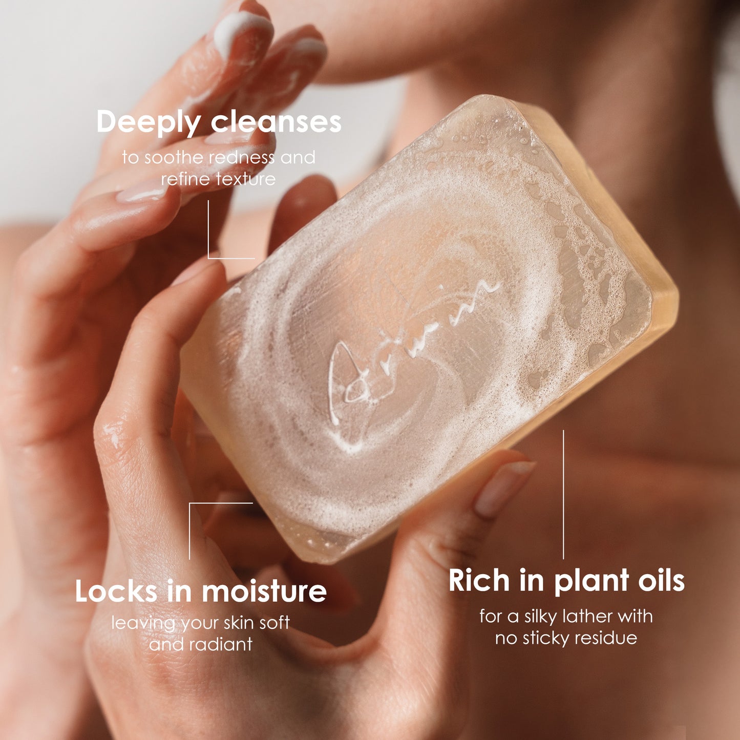 Phytoncid Transparent Soap - Face & Body Beauty Bar Soap