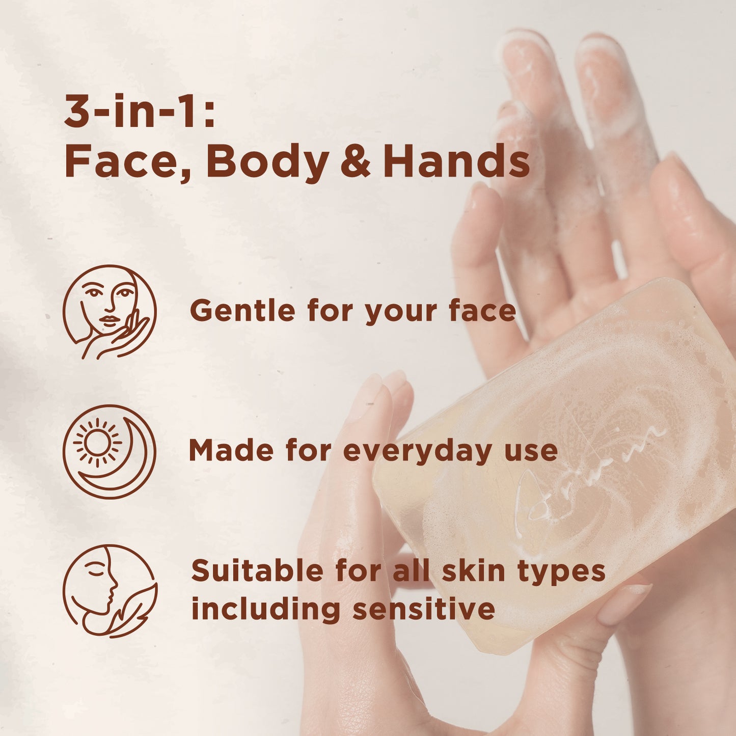 Phytoncid Transparent Soap - Face & Body Beauty Bar Soap