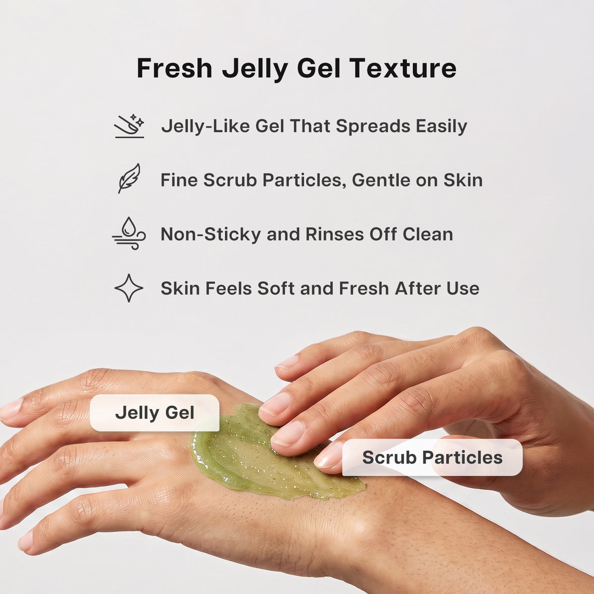 Fruit Gel Face Scrub with Kiwi & Aloe Vera