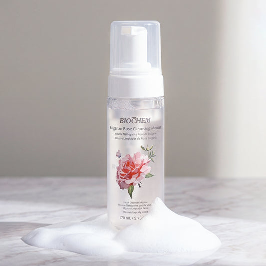 Bulgarian Rose Cleansing Mousse - Face Cleanser for All Skin Types