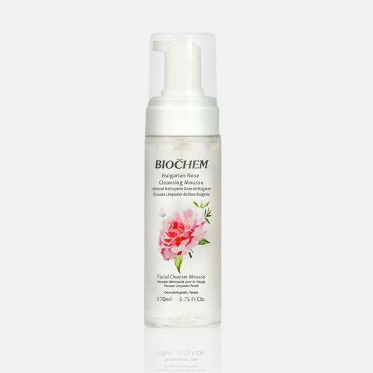 Bulgarian Rose Cleansing Mousse - Face Cleanser for All Skin Types